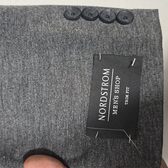 Nordstrom Mens Two Button Suit Jacket Gray - Picture 3 of 5
